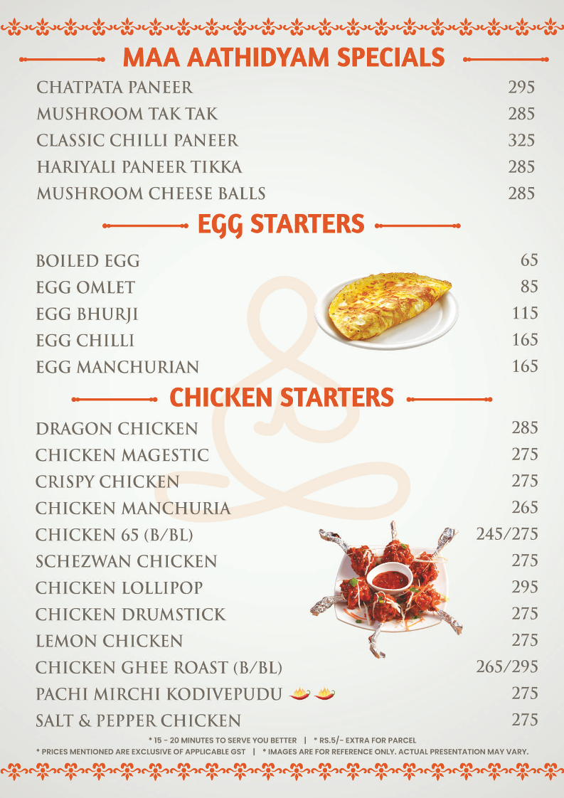 Maa Aathidyam – Multi Cuisine Restaurant, Tirupati Bangalore Highway - Maa Aathidyam – Multi Cuisine Restaurant, Tirupati Bangalore Highway SY.NO 70, 2A2, CHITTOOR BYPASS ROAD, near Vakula Matha Temple, peruru, Tirupati, Andhra Pradesh 517502, India