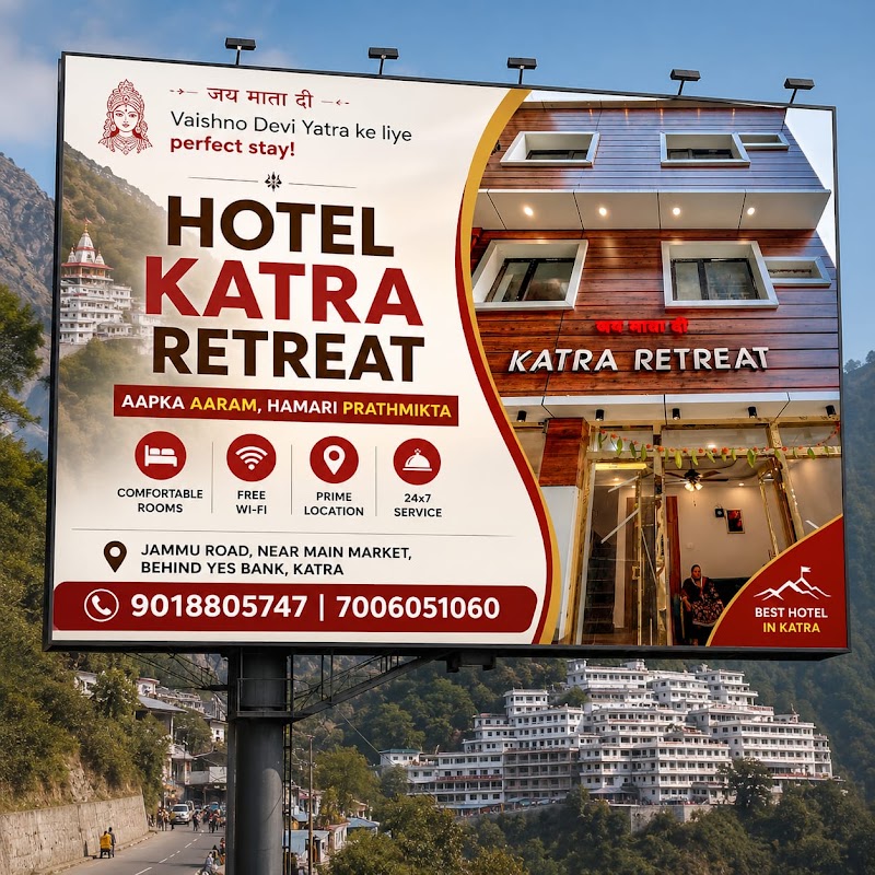 Hotel Katra Retreat — Deluxe Hotel. - Hotel Katra Retreat — Deluxe Hotel., Tea Garden, Jammu Rd, behind Yes Bank, near Main Market, Katra, 182301