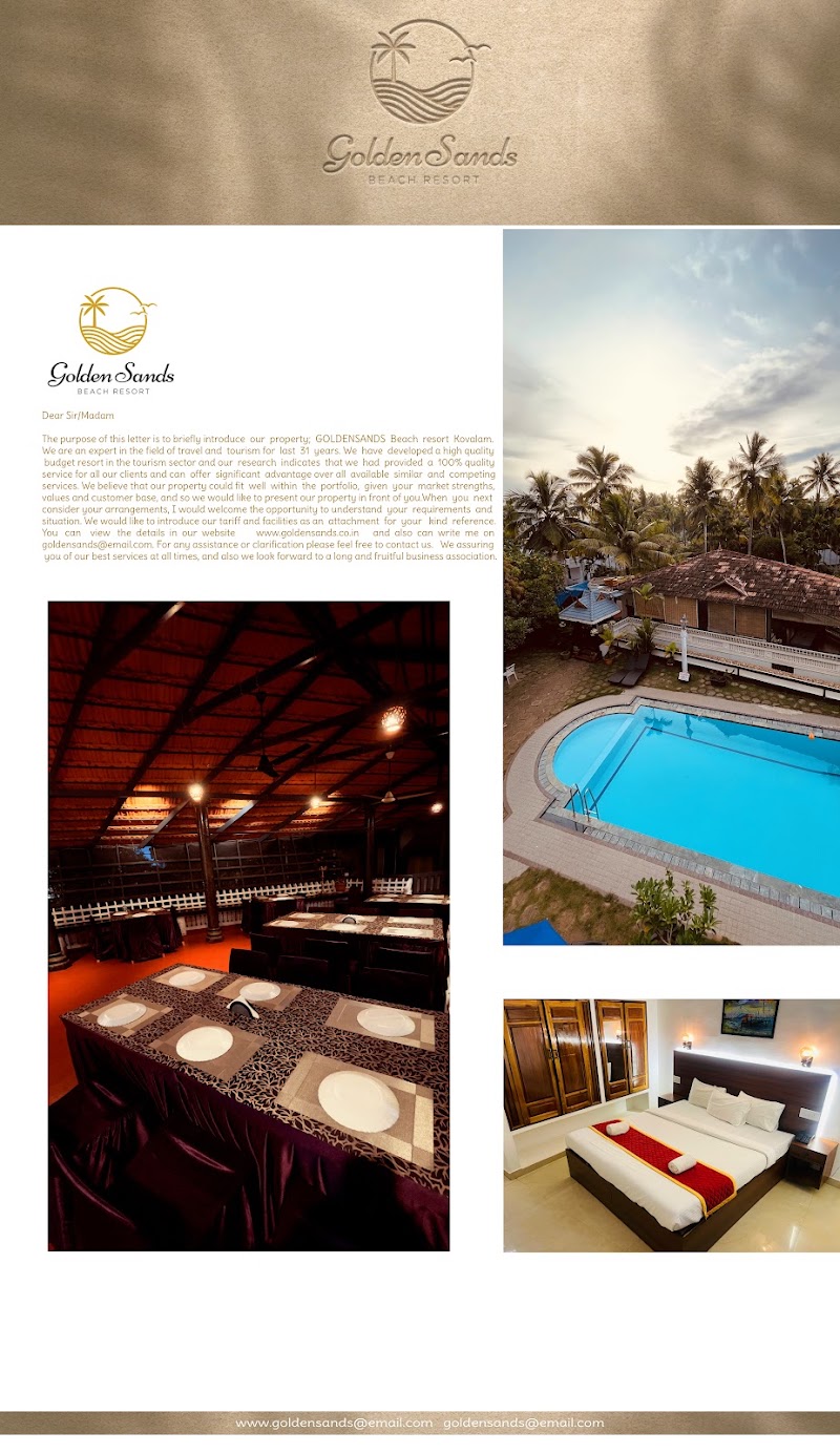Golden Sands Beach resort - Golden Sands Beach resort Light House Beach, Kovalam, Kerala 695521, India
