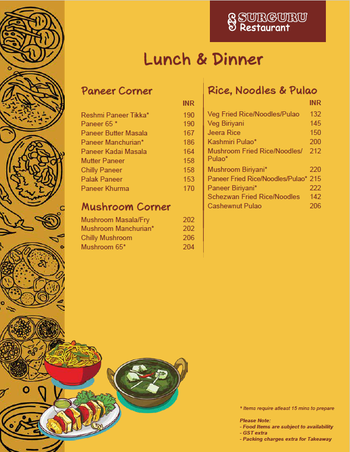Surguru Veg Restaurant ஸற்குரு உணவகம் - Surguru Veg Restaurant ஸற்குரு உணவகம் 104, Sardar Vallabbhai Patel Salai, Heritage Town, Puducherry, 605001, India