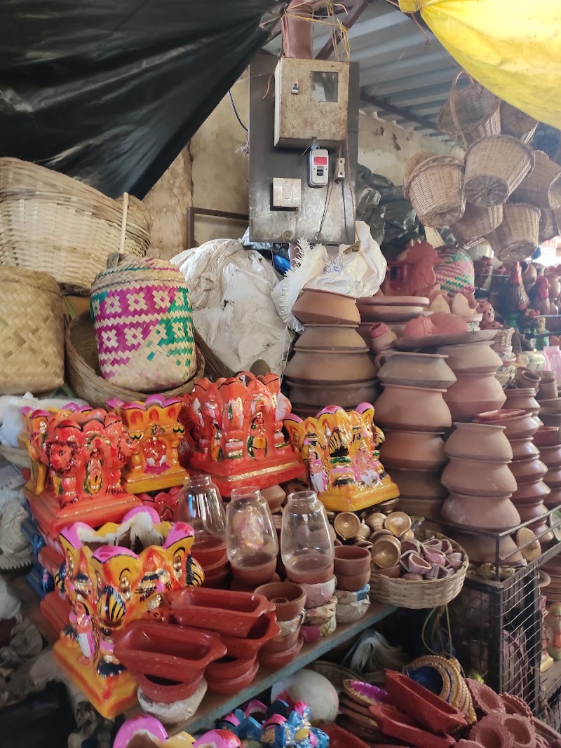 Mapusa Market pottery section