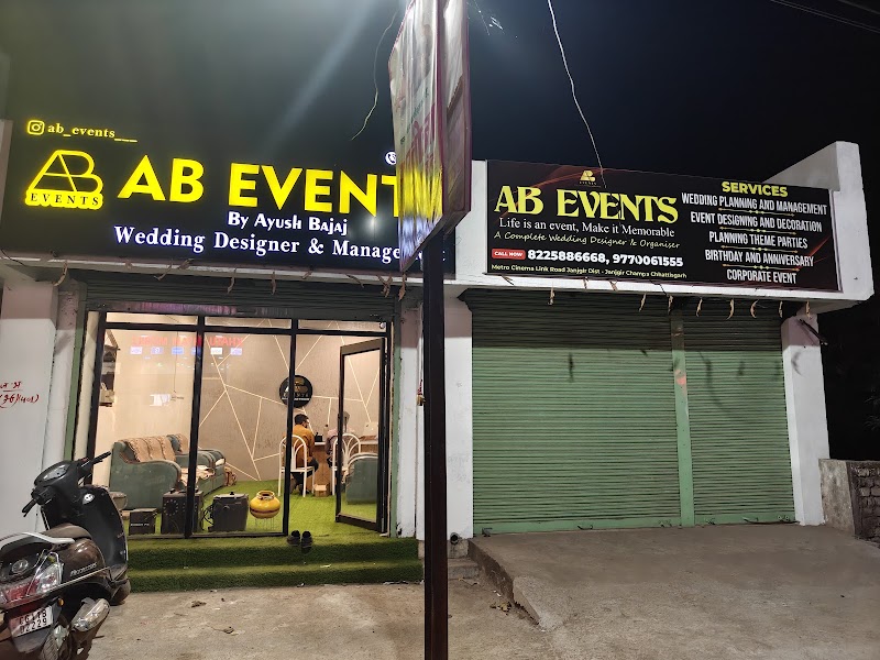 AB Events - AB Events, Link Rd, beside Metro multiplex cinema, Janjgir, Chhattisgarh 495668, India
