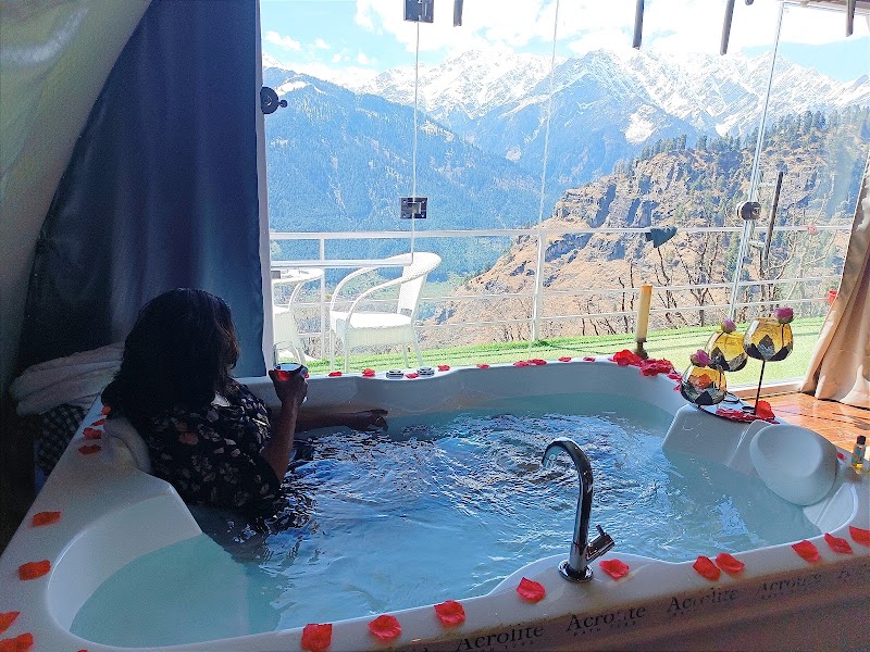 Nirvana Hamta Retreat Glamping Domes and Homestay, Sethan, Manali - Nirvana Hamta Retreat Glamping Domes and Homestay, Sethan, Manali Curve no 30, Hampta AD Hydro project, Prini, Manali, Himachal Pradesh 175143, India