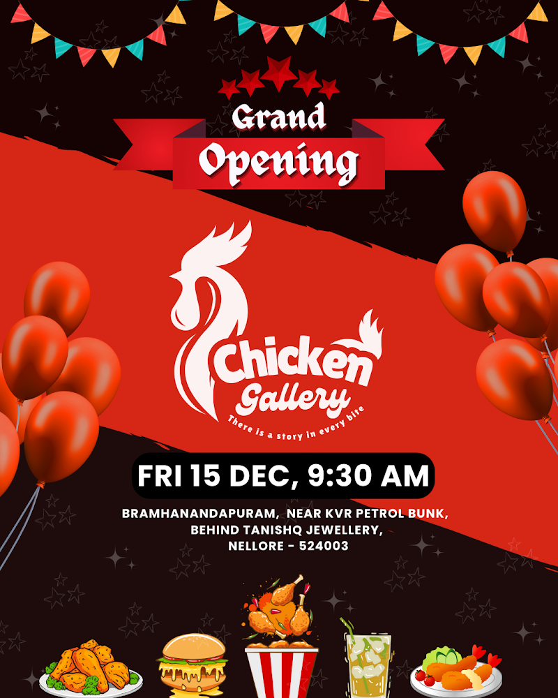 Chicken Gallery - Chicken Gallery 209/1, Bramhanandapuram, near KVR petrol bunk, behind Tanishq Jewellery, Dargamitta, Nellore, Andhra Pradesh 524003, India