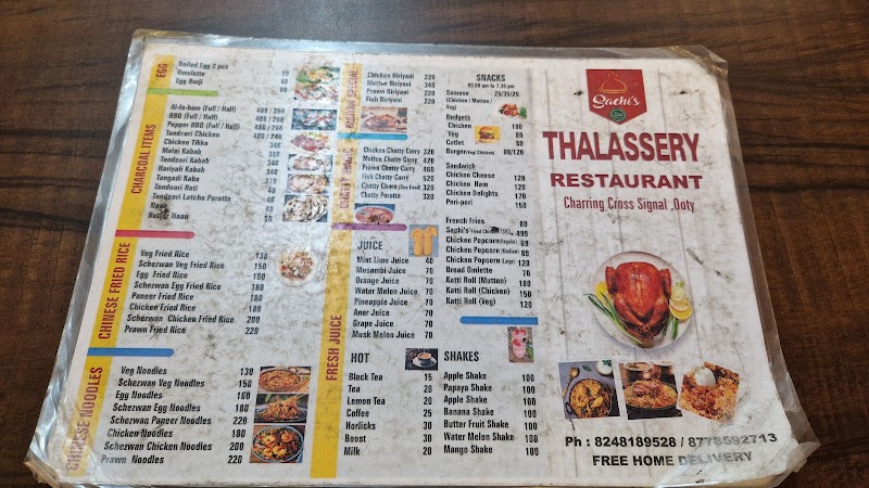 Sachi's Thalassery Restaurant - Sachi's Thalassery Restaurant 22, Mysuru - Ooty Rd, Kil Kodappamund, Ooty, Tamil Nadu 643001, India