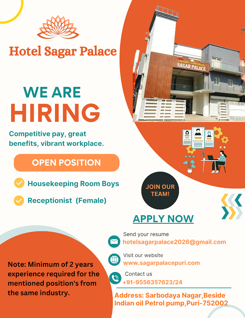 HOTEL SAGAR PALACE - HOTEL SAGAR PALACE, Out Gate, BUS STAND, beside INDIAN OIL PETROL PUMP, Sarbodaya Nagar, Puri, Odisha 752001, India