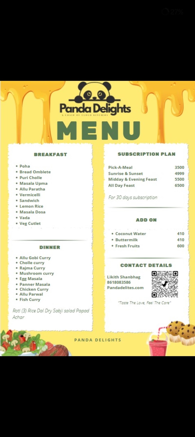 Panda delights - Panda delights Akkogi Buliding, Sai Sree Layout, Parappana Agrahara, Bengaluru, Karnataka 560100, India