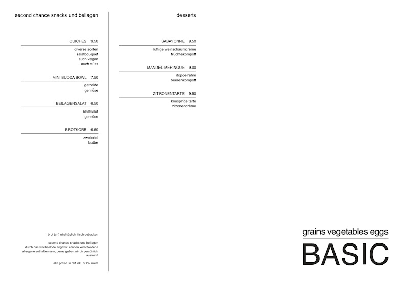 Basic - Basic Eisgasse 20, Europaallee 22, 8004 Zürich, Switzerland