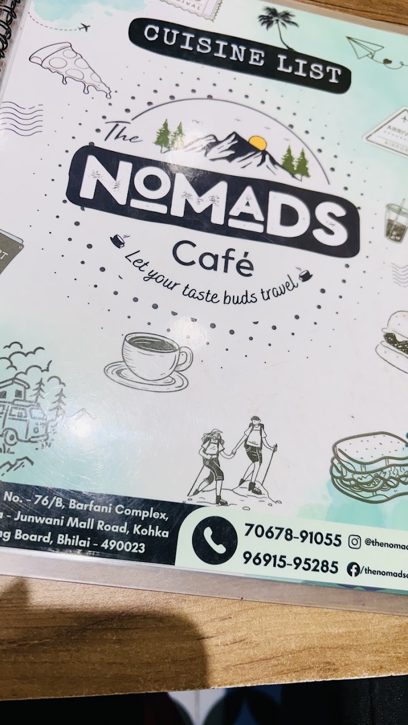 The Nomads Café - The Nomads Café Shop No. - 76/B, Barfani Complex, Junwani Mall Road, in front of Ten11 Cafe, Kohka Housing Board, Kohka, Bhilai, Chhattisgarh 490023, India
