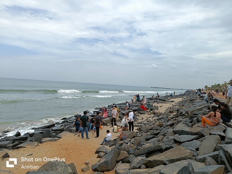 Rock beach view point - Rock beach view point WRMP+8CM, White Town, Puducherry, 605001, India