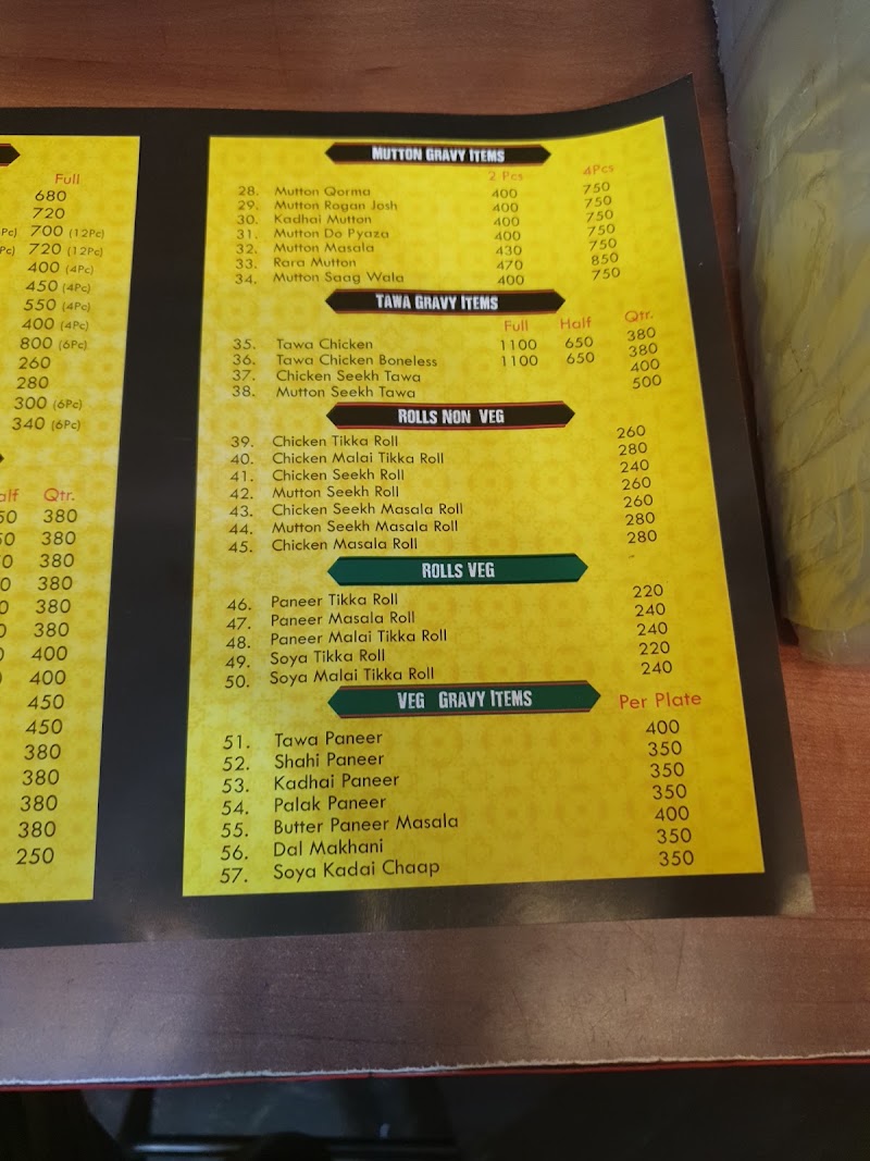 Qureshi's Kabab Corner - Qureshi's Kabab Corner G-44A, The Sapphire Sohna Road Opp. Orchid Park, Orchid Petals, Block S, Uppal Southend, Sector 49, Gurugram, Haryana 122018, India