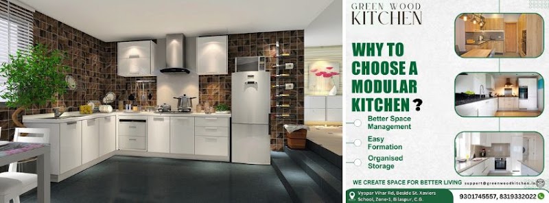 Green Wood Kitchen - Green Wood Kitchen Vyapar Vihar Rd, near St.Xaviers School, Saluja Vihar, Zone-1, Bhartiya Nagar, Bilaspur, Chhattisgarh 495001, India