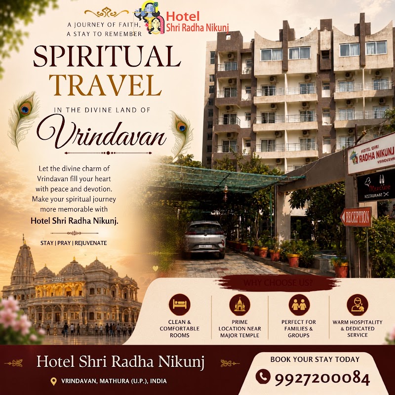 Hotel Shri Radha Nikunj - Hotel Shri Radha Nikunj, Opp. Prem Mandir Mathura - Vrindavan Marg Chhatikara, Road, Raman Reti, Vrindavan, Uttar Pradesh 281121, India