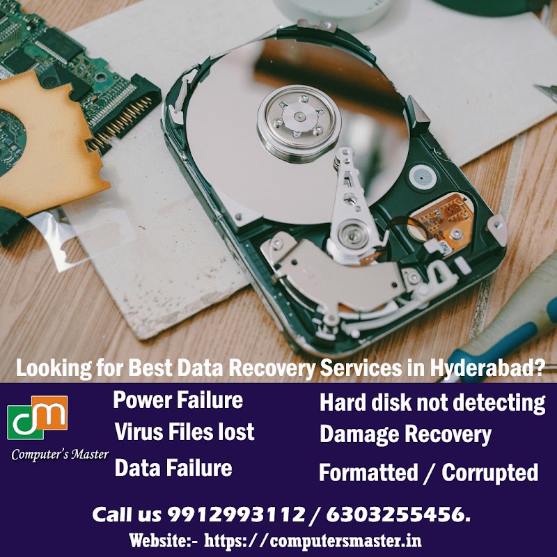 Computer's Master | Data recovery service in Hyderabad - Computer's Master | Data recovery service in Hyderabad, 8-3-228/678/1009/12 beside Bharamamgari Temple. lane B S Nagar, Yousufguda Phone number 9912993112, Netaji Subhash Chandra Bose Nagar, Moti Nagar, Hyderabad, Telangana 500045, India