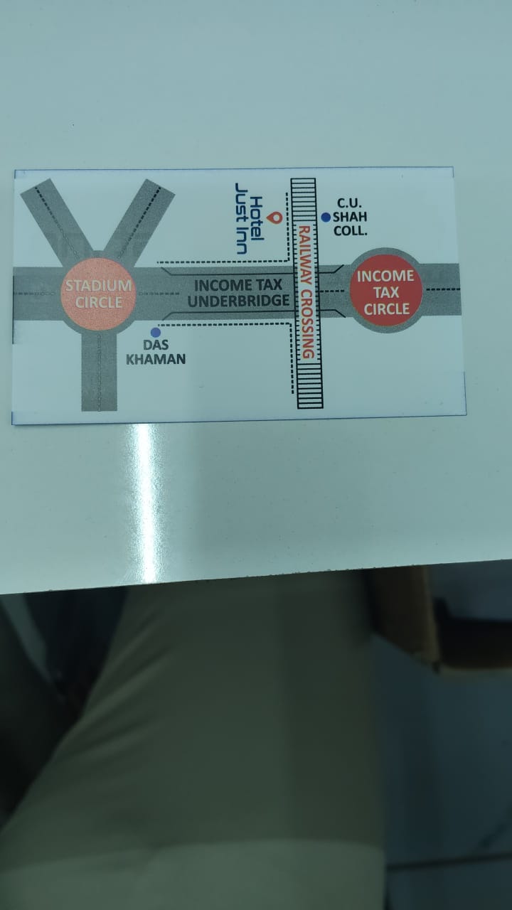 Hotel just inn - Hotel just inn, 1st Floor, Blue Star Building, Railway Line, above Income-Tax, Stadium Five, Under Pass, Road, Usmanpura, Ahmedabad, Gujarat 380009, India