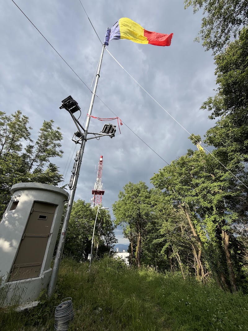 The Romanian flag on Tampa hill - The Romanian flag on Tampa hill, Centrul Vechi, Brașov, Romania