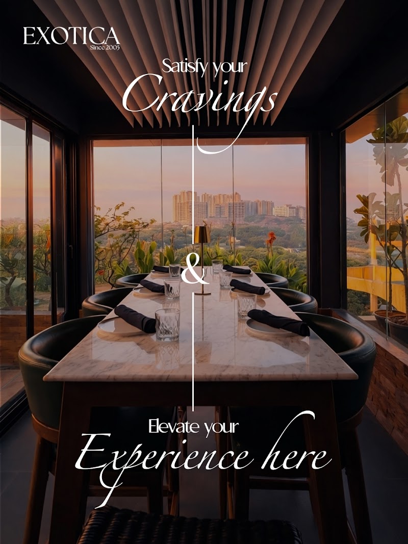 Exotica Hitech City- North Indian Rooftop Restaurant - Exotica Hitech City- North Indian Rooftop Restaurant 7th Floor, Unit No 7 A, Business Square Building, Jubilee Enclave Hitech City, opp. Hitex Entrance, Jubilee Enclave, Madhapur, Hyderabad, Telangana 500081, India