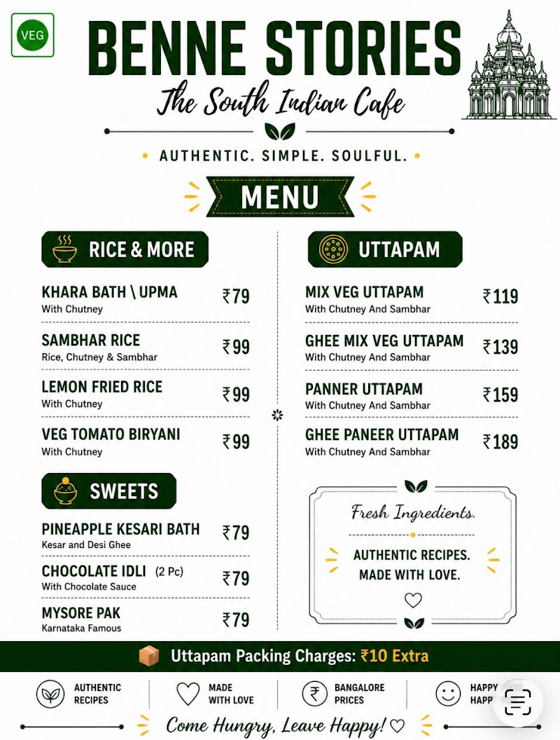 Benne Stories ( Benne Dosa Cafe) - Benne Stories ( Benne Dosa Cafe), C252, Block C, Jhilmil Colony, Delhi, 110095, India