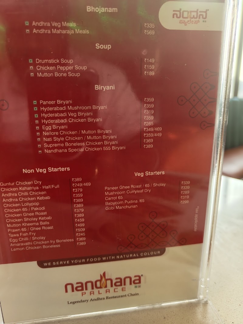 Nandhana Palace - Andhra Style Restaurant - Singasandra - Nandhana Palace - Andhra Style Restaurant - Singasandra 1st Floor, NH 7, No.93/2, Hosur Rd, Srinivasa Nagar, Hal Layout, Singasandra, Bengaluru, Karnataka 560068, India