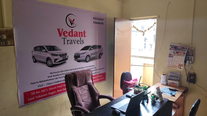 Vedant Travels - Vedant Travels SR No. 66/1, Dhore Patil Farm, near New Bharat Bakery, Ganesh Nagar, Sant Tukaram Nagar, New Sangavi, Pimpri-Chinchwad, Maharashtra 411061, India