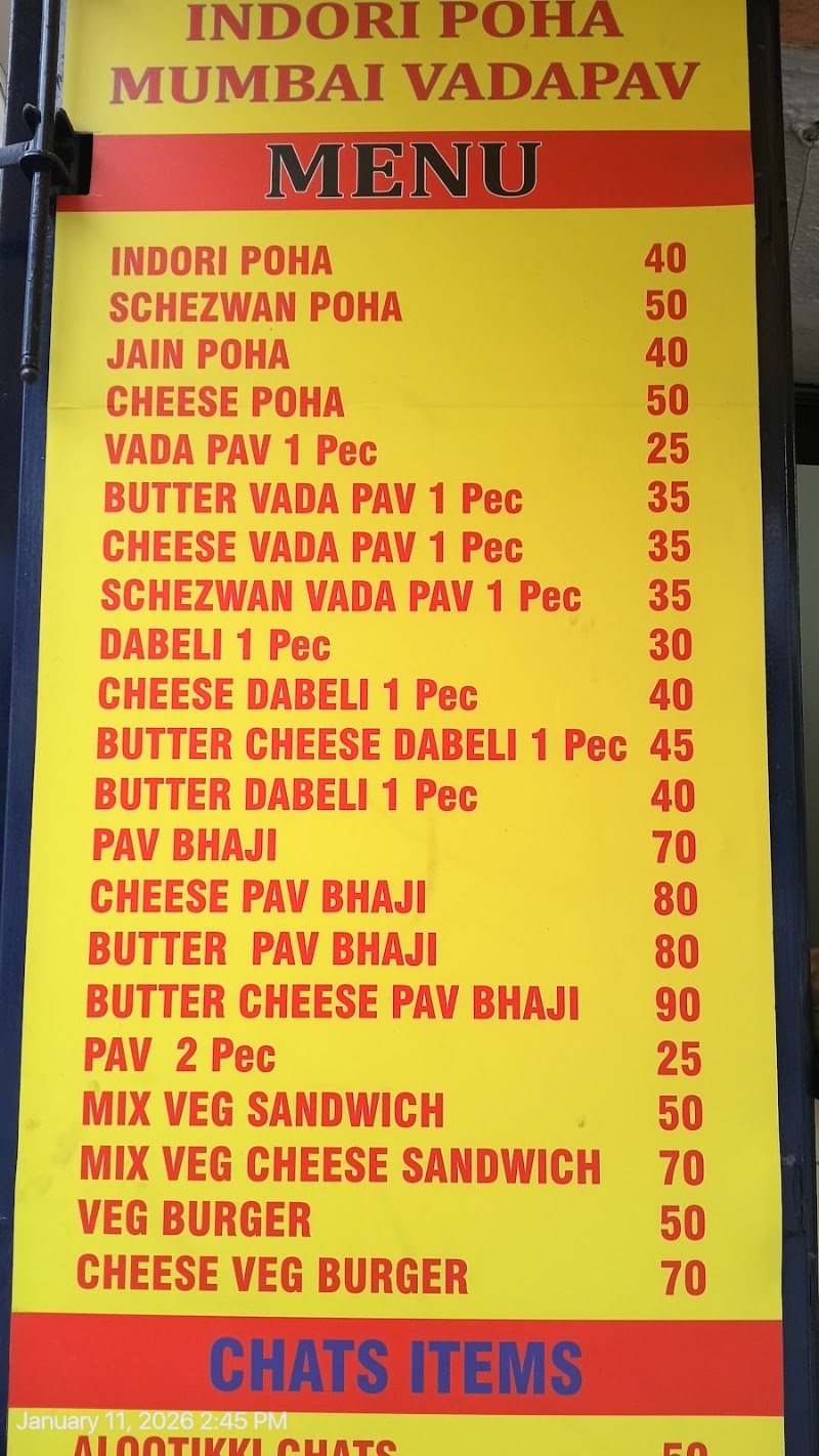 INDORI POHA MUMBAI VADA PAV - INDORI POHA MUMBAI VADA PAV 346-23, Adugodi Main Rd, Koramangala 8th Block, Koramangala, Bengaluru, Karnataka 560095, India