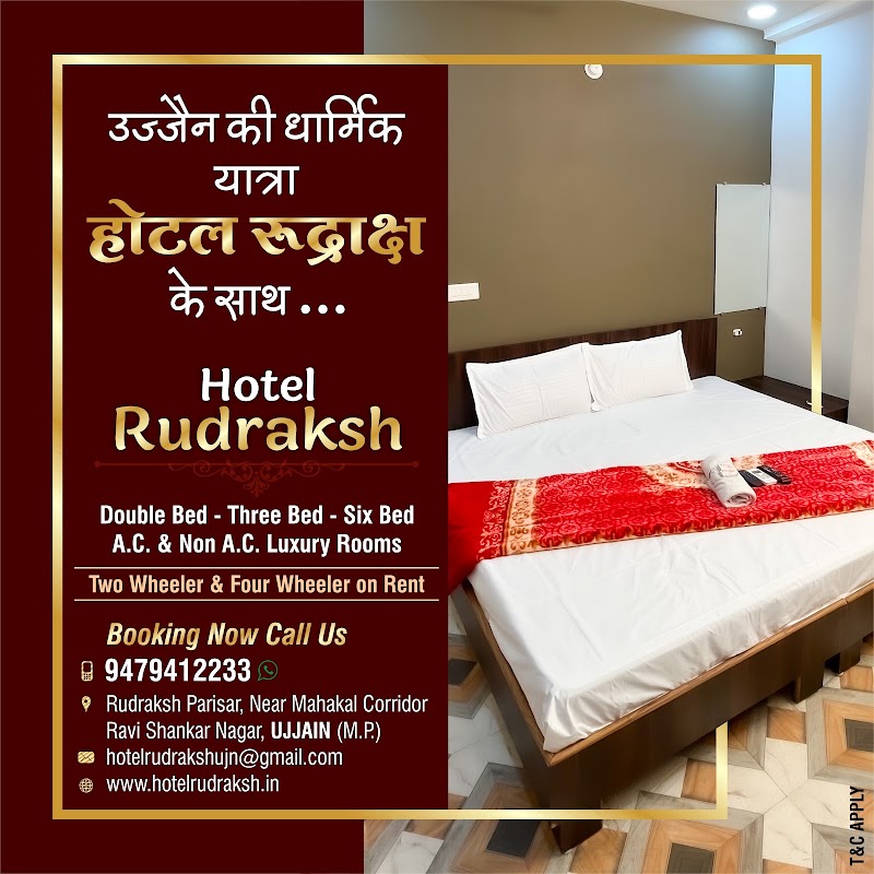 Hotel Rudraksh - Hotel Rudraksh, Rudraksh Parisar, 7/1, near Mahakal Lok Corridor Road, Ravi Shankar Nagar, Suraj Nagar, Ujjain, Madhya Pradesh 456001, India