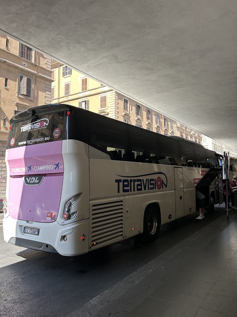 Terravision Airport Bus Stop - Terravision Airport Bus Stop, Via Giovanni Giolitti, 24, 00185 Roma RM, Italy