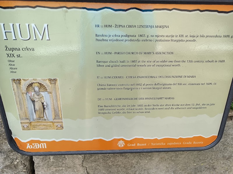 Church of the Assumption of Mary - Church of the Assumption of Mary Hum Zabočki 12, 52425, Hum Zabočki, Croatia