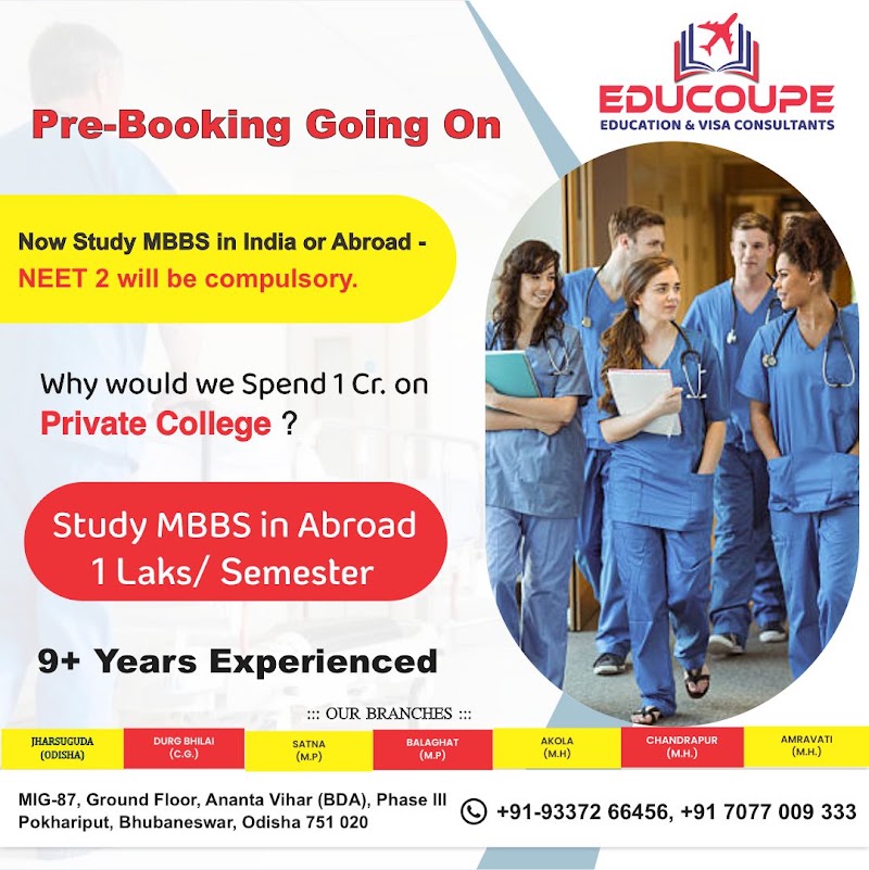 Educoupe - Education and Visa Consultants - Educoupe - Education and Visa Consultants, Jharsuguda Town Main Rd, Marwari Para, Jharsuguda, Odisha 768201, India