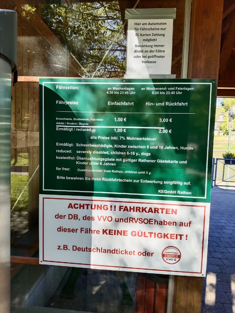 Kasse Fähre Kurort Rathen - Kasse Fähre Kurort Rathen, Fährweg 1, 01824 Rathen-Kurort Rathen, Germany