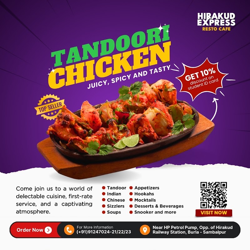 Hirakud Express Resto Café - Hirakud Express Resto Café, near HP Petrol Pump, opposite of Hirakud Railway Station, Burla, Odisha 768020, India