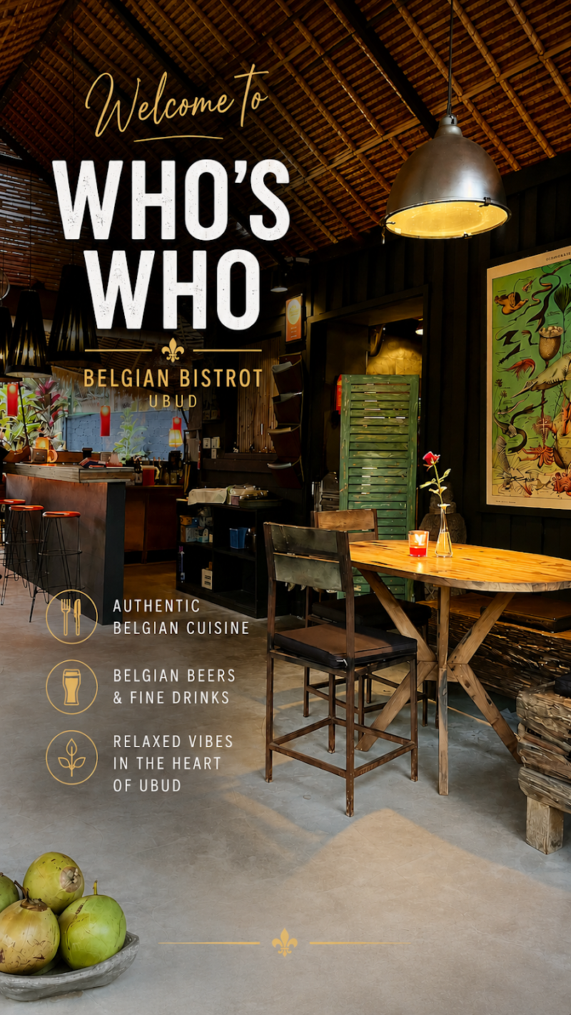 Who's Who - Who's Who, Jl. Raya Pengosekan Ubud, Ubud, Kecamatan Ubud, Kabupaten Gianyar, Bali 80571, Indonesia