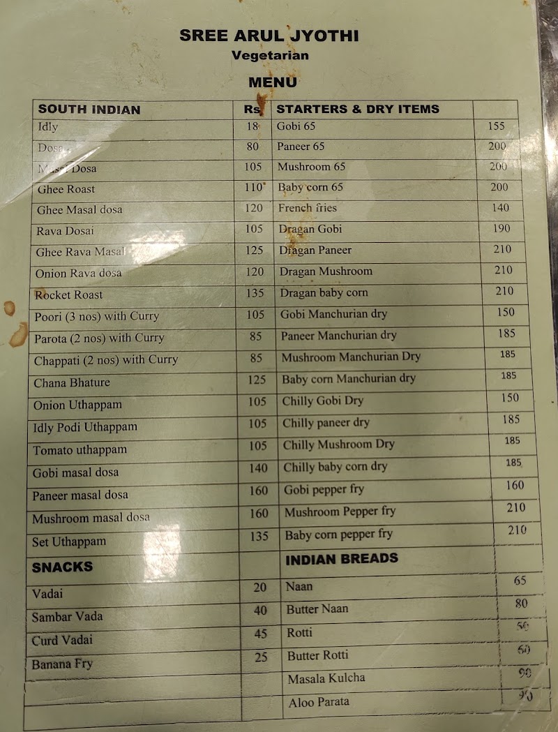 Sree Arul Jyothi (Veg Restaurant) - Sree Arul Jyothi (Veg Restaurant) FWWX+H7M, Mahatma Gandhi Rd, Opposite Secretariat, Palayam, Thiruvananthapuram, Kerala 695001, India