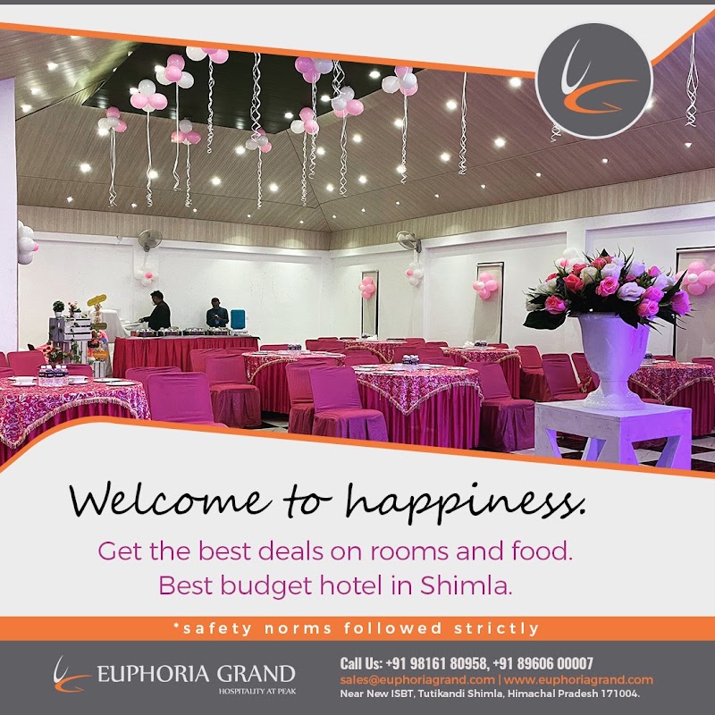 The Euphoria Grand : Hotel Near ISBT Shimla - The Euphoria Grand : Hotel Near ISBT Shimla near New ISBT, Rirka, Tutikandi, Shimla, Himachal Pradesh 171004, India