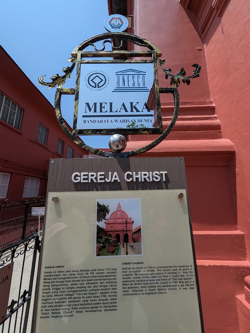 Christ Church Melaka - Christ Church Melaka, Gereja Christ, Jalan Gereja, Banda Hilir, 75000 Melaka, Malaysia