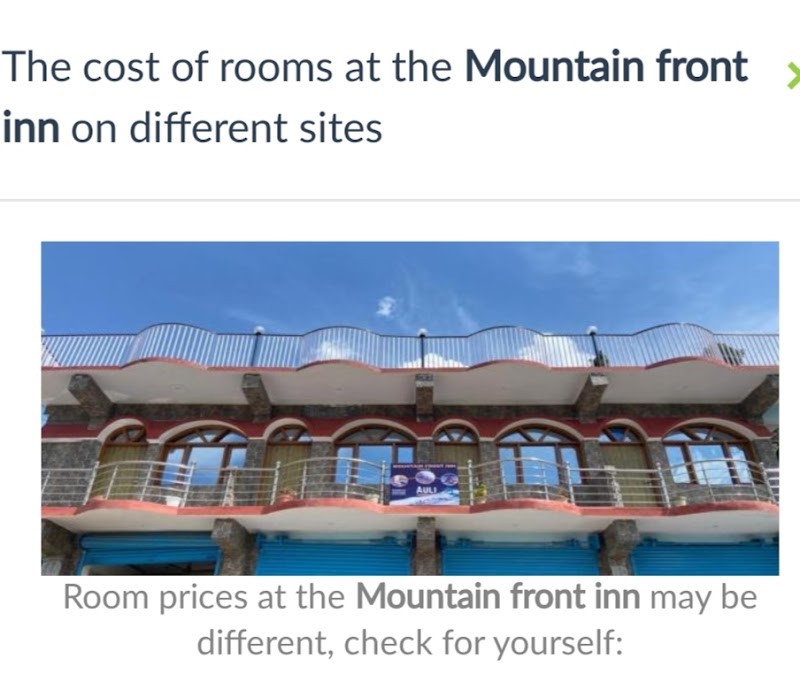 Mountain Front Inn B&B - Mountain Front Inn B&B MOUNTAIN FRONT INN HOME STAY, TO, Auli Rd, Joshimath, Uttarakhand 246443, India