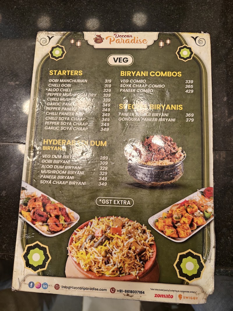 Deccan Paradise | Hyderabadi Biryani | Best Biryani in Bengaluru - Deccan Paradise | Hyderabadi Biryani | Best Biryani in Bengaluru Shantiniketan Mall, ITPL Main Rd, Thigalarapalya, Krishnarajapuram, Bengaluru, Karnataka 560048, India