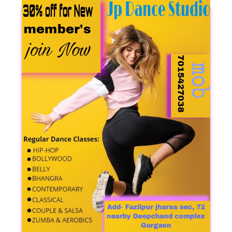JP Dance studio - JP Dance studio Add:, Deepchand complex, near, Vill, near Deepchand complex, Fazilpur Jharsa, Sector 72, Gurugram, Haryana 122101, India