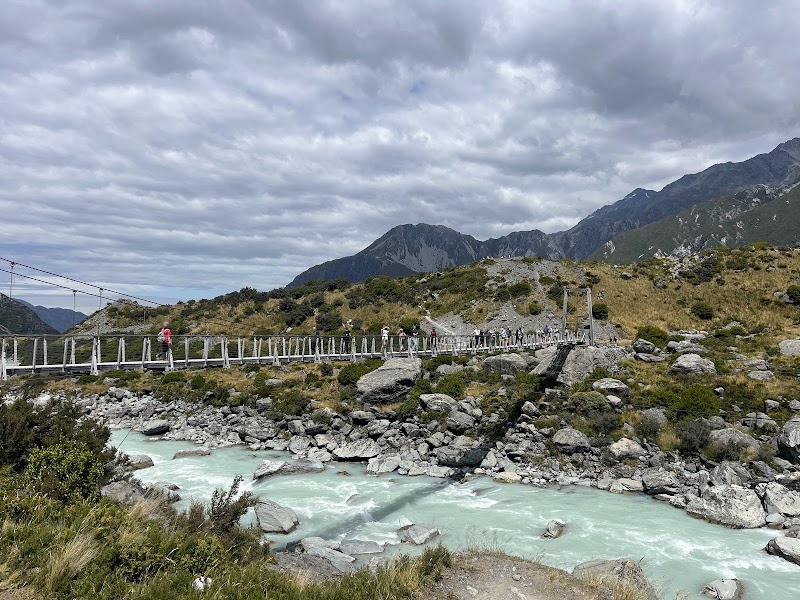 The First Swing Bridge - The First Swing Bridge, Hooker Valley Track, Aoraki/Mount Cook National Park, Canterbury Region 7999, New Zealand