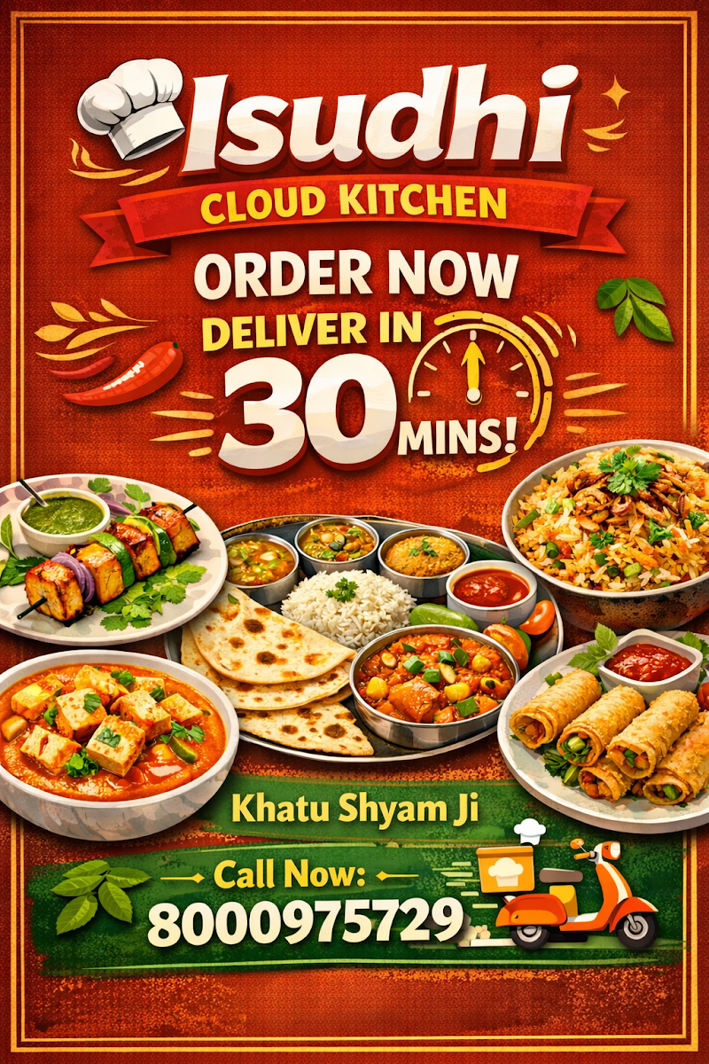 Isudhi cloud Kitchen - Isudhi cloud Kitchen Isudhi Restaurant and cloud kitchen, Reengus Rd, Khatoo, Rajasthan 332602, India