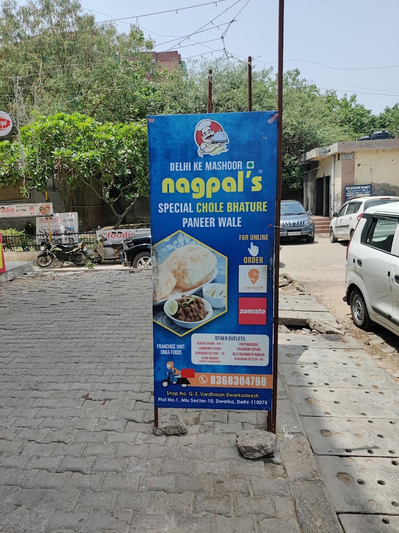 Delhi ke Mashoor Nagpal’s Special Chole Bhature Paneer Waale, Dwarka Sec-10 - Delhi ke Mashoor Nagpal’s Special Chole Bhature Paneer Waale, Dwarka Sec-10 Shop G3, Vardhman Dwarkadheesh, Plot 1, Market, near IndusInd Bank, Pocket 1, Sector 10 Dwarka, Dwarka, New Delhi, Delhi, 110075, India