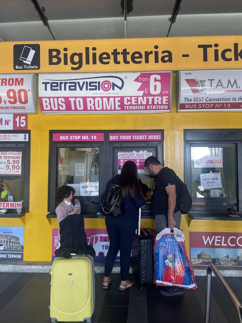 Terravision Airport Bus Stop - Terravision Airport Bus Stop, Via Giovanni Giolitti, 24, 00185 Roma RM, Italy