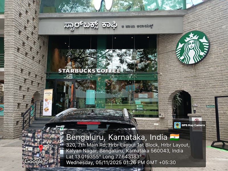 Starbucks - Starbucks Ground Floor, Y4 Heights, 7th Main Road HRBR Layout, Kalyan Nagar, near Specialist Hospital, HRBR Layout 2nd Block, HRBR Layout, Kammanahalli, Bengaluru, Karnataka 560043, India