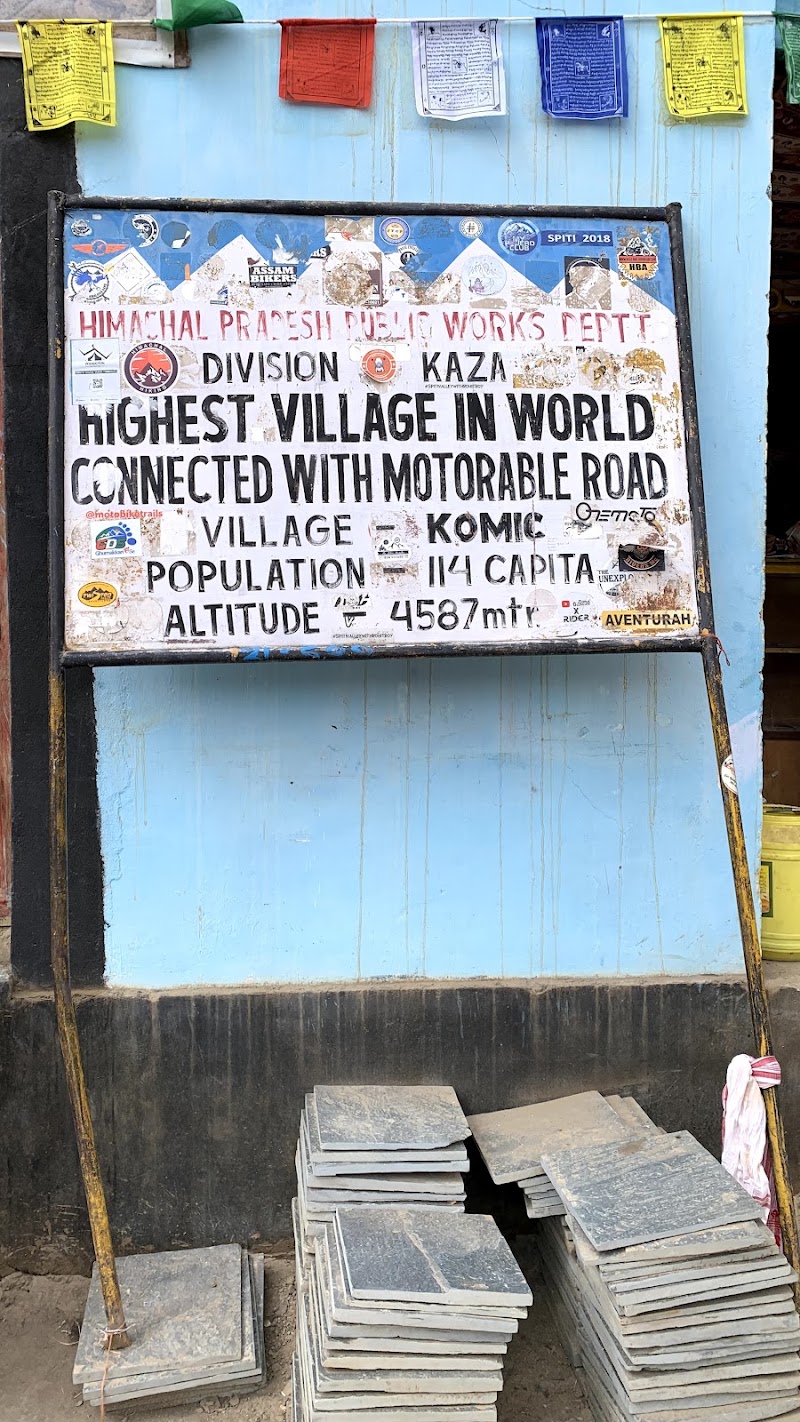 KOMIC World's Highest Village - KOMIC World's Highest Village, 64P6+267, Unnamed Road, Komic, Himachal Pradesh 172114, India