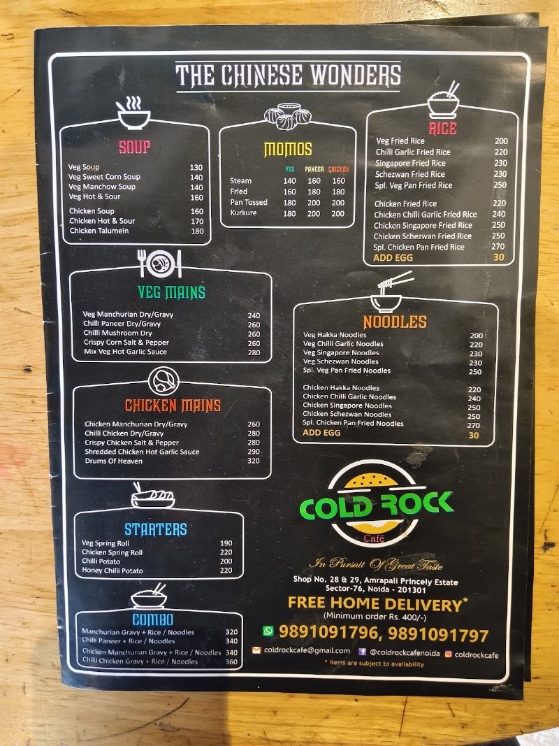 Cold Rock Cafe - Cold Rock Cafe Shop no, Market Metro Station, 28 & 29, near Sector 76, Amarpali Princely Estate, Amrapali Princely Estate, Sector 76, Noida, Uttar Pradesh 201316, India