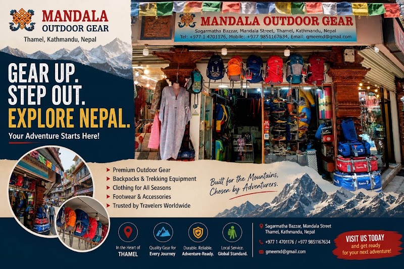 MANDALA OUTDOOR GEAR - MANDALA OUTDOOR GEAR Mandala Street, Kathmandu 44600, Nepal