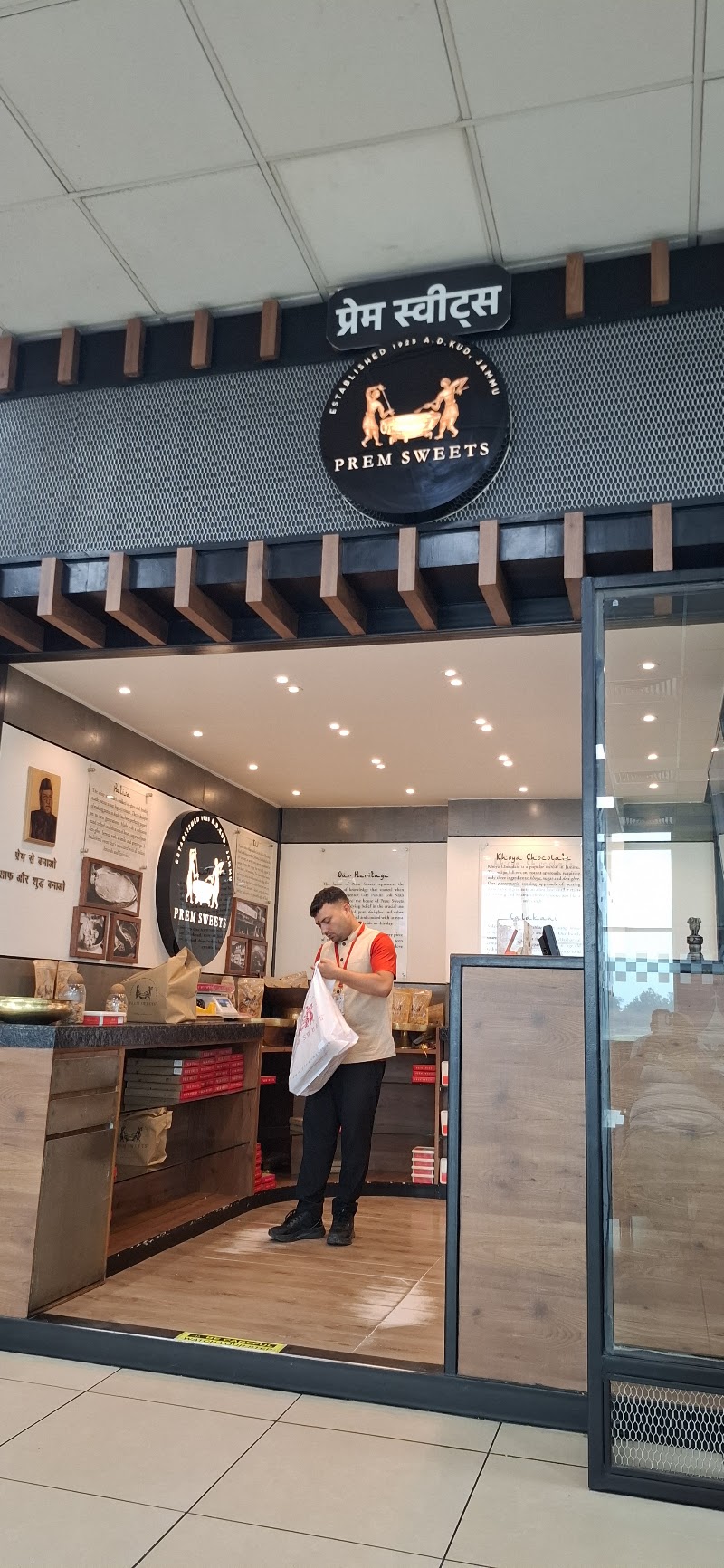 Prem Sweets@Jammu Airport - Prem Sweets@Jammu Airport MRJV+J74, Near Boarding Gate 05, SHA, First Floor, Jammu Airport, Civil Airport, Satwari, Raipur Satwari, Jammu, 180003