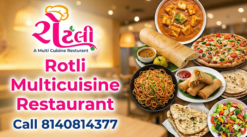 Rotli A Multicuisine Restaurant - Rotli A Multicuisine Restaurant, Bombay Super Zone 12, 150 Feet Ring Rd, near Sokhda, Chowkdi, Rajkot, Gujarat 360003, India