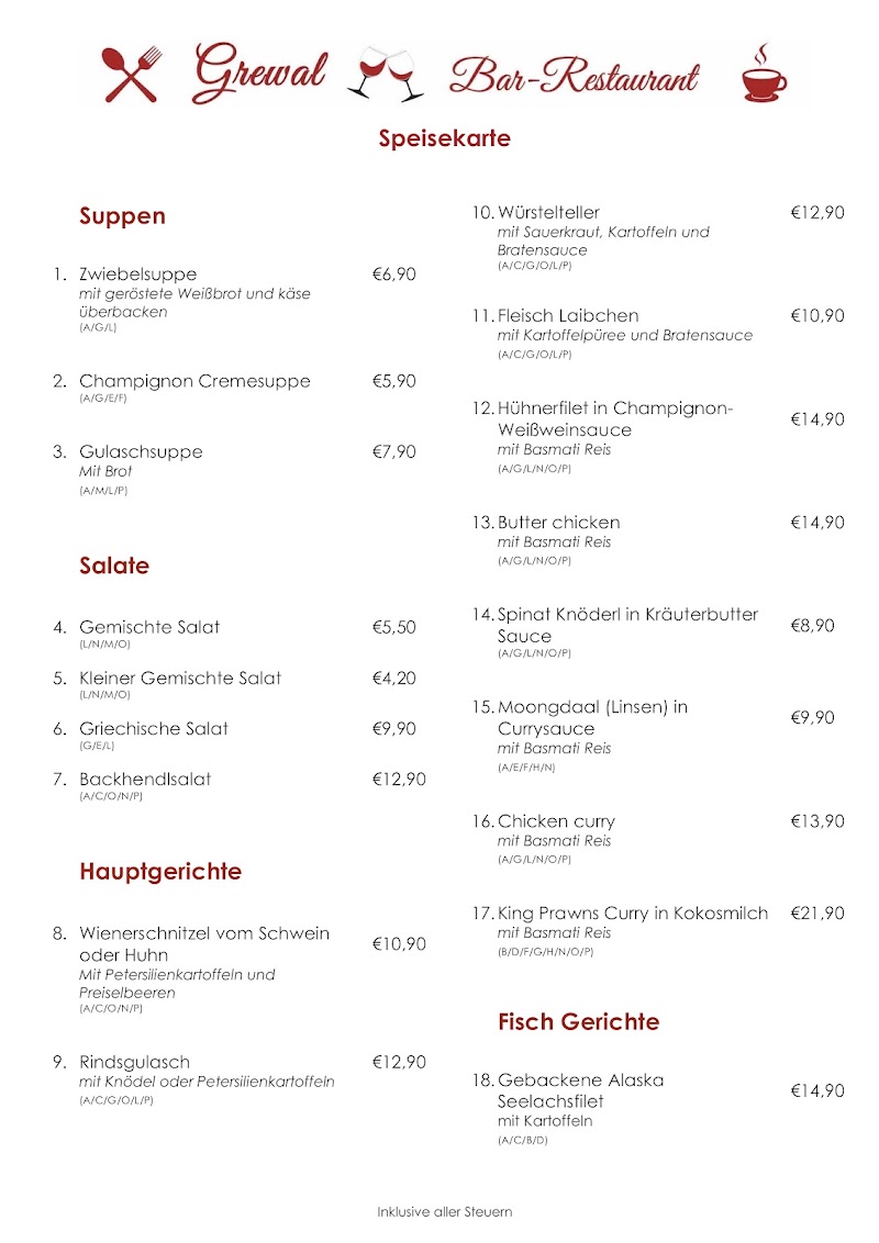 Restaurant - Bar Grewal - Restaurant - Bar Grewal Linzer G. 72A, 5020 Salzburg, Austria