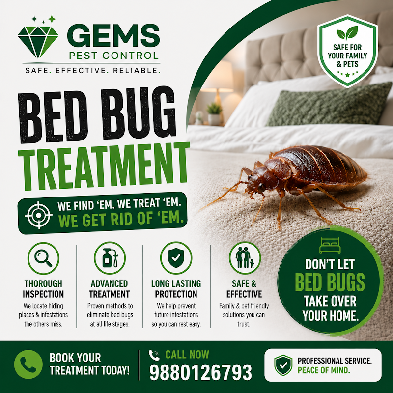 Gems pest control Termite Control - Gems pest control Termite Control, 252, 6th Main Rd, opp. to one of, Mico Layout, BTM Layout 2nd Stage, BTM Layout, Bengaluru, Karnataka 560076, India